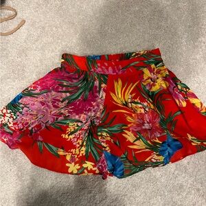 Show Me You Mumu flowy tropical Shorts Size small